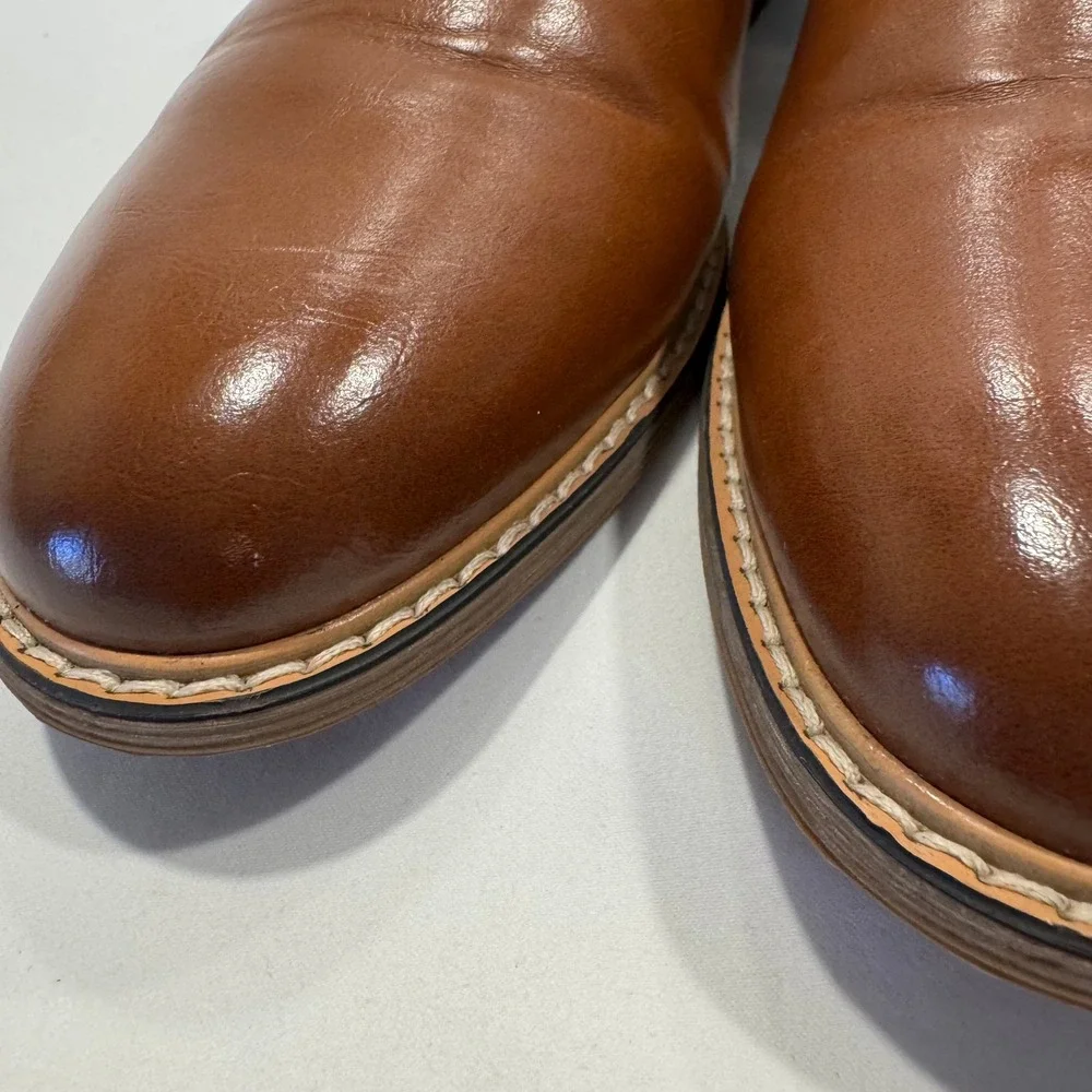 Steve Madden Chelsea Boots Pull On Elastic Mistro Goring Size 7 Brown